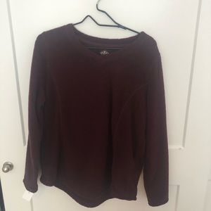 NWT Maroon Fleece Top